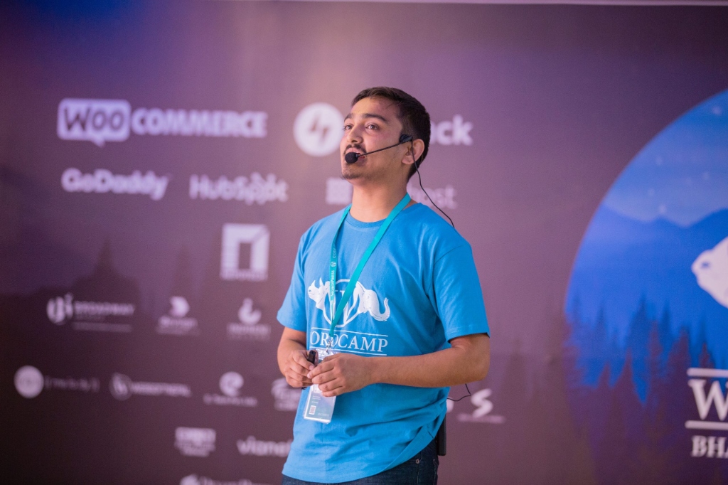 Speaking on Stage @ WordCamp Bharatpur