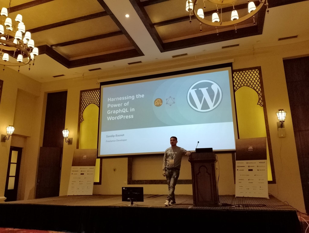 On Stage @ WordCamp Kathmandu 2022
